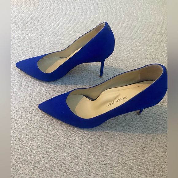 Sarah Flint Perfect Pump 85 Atlantic Suede - Picture 2 of 8